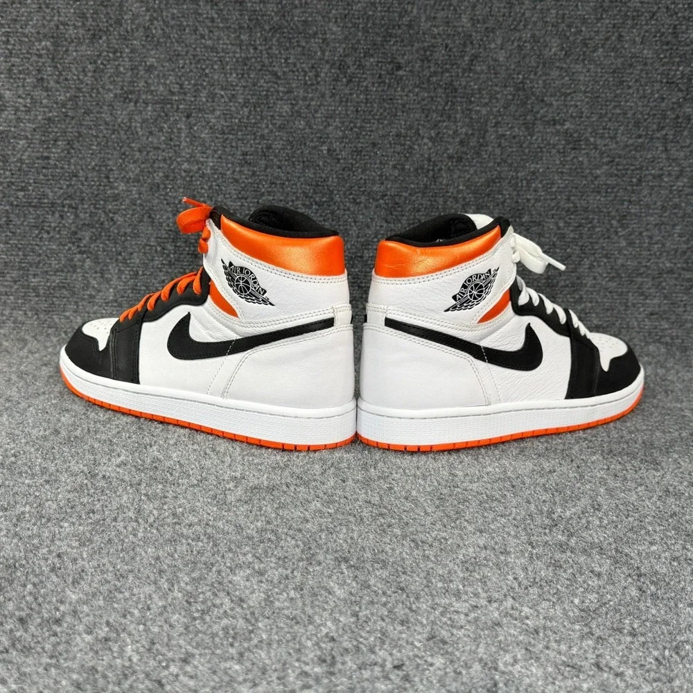 Jordan 1 Retro High OG Shoes Men's 8‎ Electro Orange Retro Athletic Sneakers